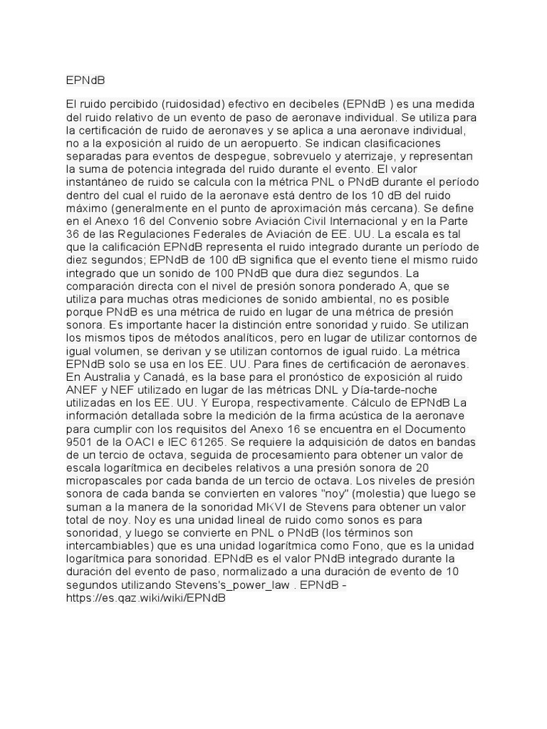EPNd B | PDF | Decibel | Aeroespacial