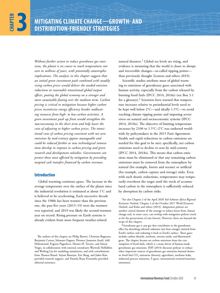 Mitigating Climate Change | PDF | Low Carbon Economy | Climate Change ...