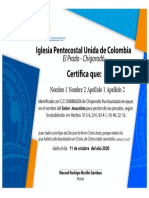 Certificado Bautismo