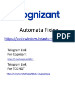 Automata Fixing Guide for Cognizant & TCS NQT