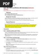 4.6.6 Lab - View Wired and Wireless NIC Information - ILM