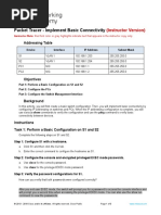 2.7.6 Packet Tracer - Implement Basic Connectivity - ILM