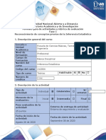 Guía de actividades y rúbrica de evaluación – Fase 1 – Reconocimiento de conceptos previos de la Inferencia Estadística 