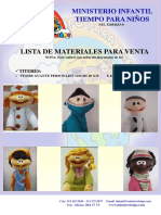 Títeres para La Venta Bogota 2015 PDF