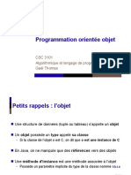 Programmation Orientée Objet: CSC 3101 Algorithmique Et Langage de Programmation Gaël Thomas