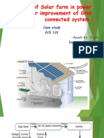 Role of Solar Farm in Power Factor Improvement of Grid Connected System