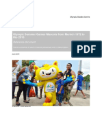 Olympic Summer Games Mascots From Munich 1972 To Rio 2016: Reference Document