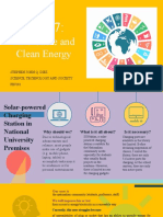 Affordable and Clean Energy: Stephen John Q. Diez Science, Technology and Society FIN181