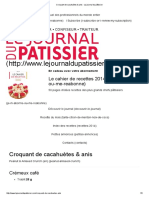 Croquant de Cacahuètes & Anis - Le Journal Du Pâtissier