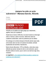 Filosofar Siempre Ha Sido Un Acto Subversivo - Mariana Garcés, Filósofa