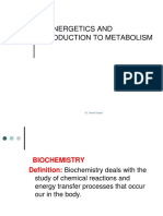 Bioenergetics and Introduction To Metabolism: Dr. Suheir Ereqat