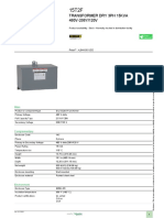 15kVA 480V-208Y/120V transformer data sheet