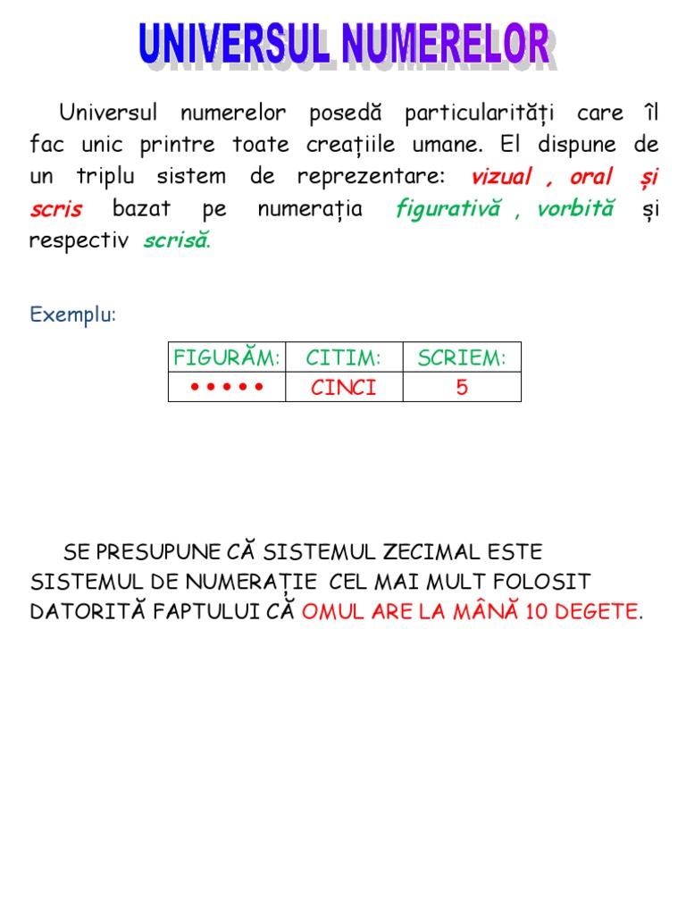 Universul Numerelor | PDF