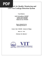 IOT Based Air Quality Monitoring and LPG Gas Leakage Detection System