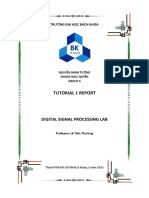 Tutorial 1 Report: Digital Signal Processing Lab