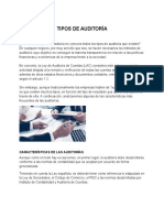 Tipos de Auditoría