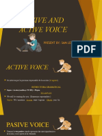 Pasive and Active Voice