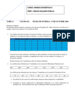 Tarea Numero 1. Estadistica Ii