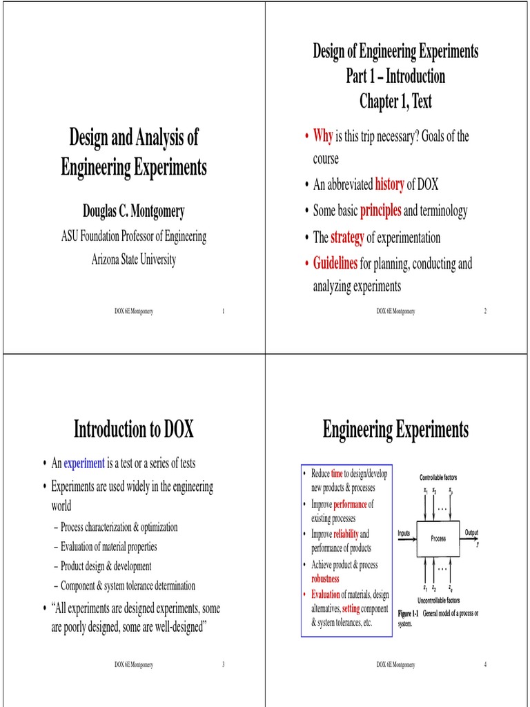 Engineering Experiment Design Principles | PDF | Design Of Experiments ...