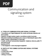 Communication and Signaling System