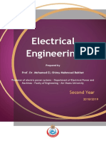 Electrical Engineering Prepared by Prof. Dr. Mohamed EL-Shimy Mahmoud Bekhet