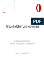 Ground Motion Data Processing: Ankara, 27 October 2015