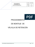 C-PR7.0-0002 Procedimiento de Montaje de Válvula de Retención PDF