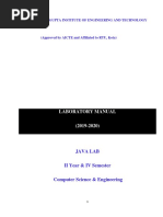 Java Lab Manual