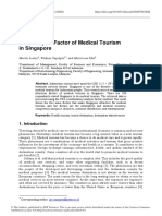 The Analysis Factor of Medical Tourism in Singapore: Martin