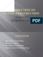 Introduction To Tunnel Construction: Chapter-1