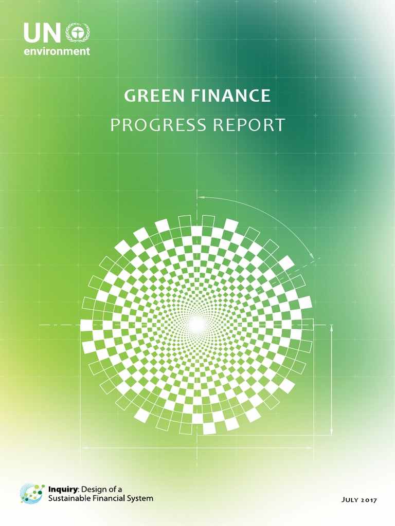 Progress Report: Green Finance | PDF | Bonds (Finance) | Sustainability