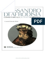 Commentario Alla Metafisica Di Aristotele. Testo Greco A Fronte by Alessandro Di Afrodisia, G. Movia (Editor) PDF