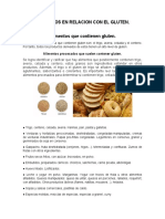 Alimentos en Relacion Con El Gluten