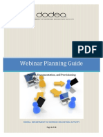 Webinar Planning Guide: Process, Documentation, and Provisioning