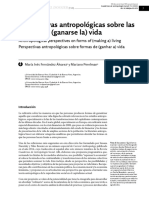 Perspectivas antropológicas sobre las formas de (ganarse la) vida 