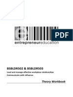BSBLDR502 & BSBLDR503: Theory Workbook