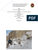 Analisis de FODA Saberes y Técnicas Artesanales de Extracción y Labrado Del Sillar Arequipa Ccorahua Luis