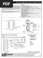 Encoder To Microprocessor Interface Chip Chip: Features: Description