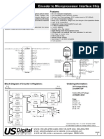 Encoder To Microprocessor Interface Chip Chip: Features: Description