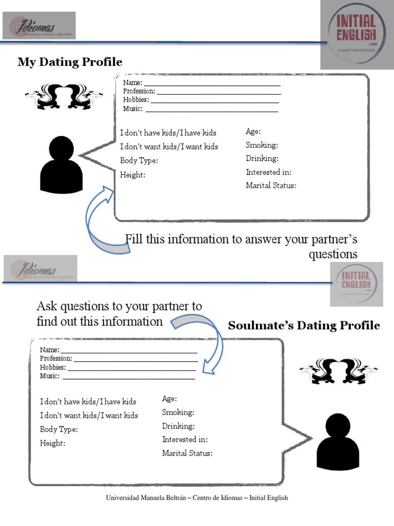 English Dating Profile Questionnaire | PDF