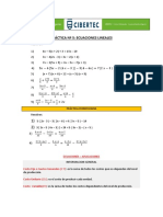 Ecuaciones Lineales