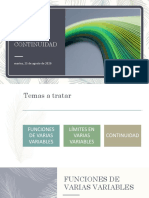 Funciones Varias Variables Limite Continuidad PDF