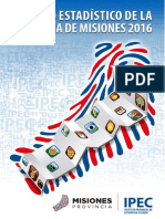 Anuario Estadístico de La Provincia de Misiones 2016