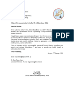 Subject: Recommendation Letter For Mr. Abdulrahmn Bakir - Dear Sir/Madam