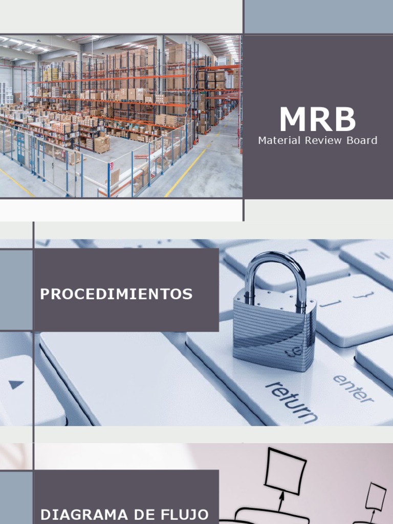MRB (Material Review Board) PDF Ingeniería Producción y fabricación