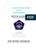 Matematika: Bentuk Aljabar