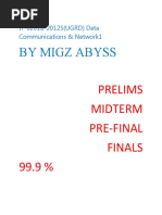 By Migz Abyss: Prelims Midterm Pre-Final Finals 99.9 %