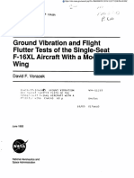 Ground Vibration and Flight Flutter Tests of The Single-Seat F-16XL Aircraft With A Modified Wing