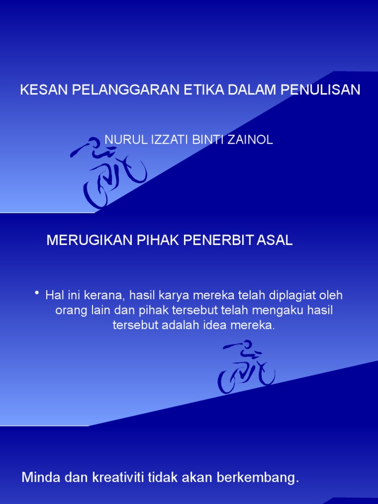 Kesan Pelanggaran Etika Dalam Penulisan Pdf