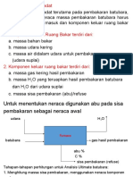 NERACA MASSA PEMBAKARAN BATUBARA